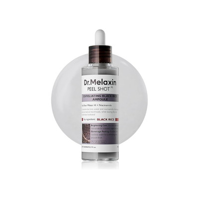 Dr. Melaxin -  Rice Peel Glow Serum (Svart/Vit Ris)